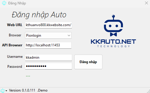 Đăng nhập KKAuto